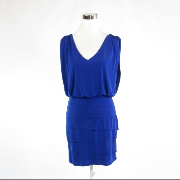 Cache Dresses & Skirts - Cache blue sleeveless blouson dress 4